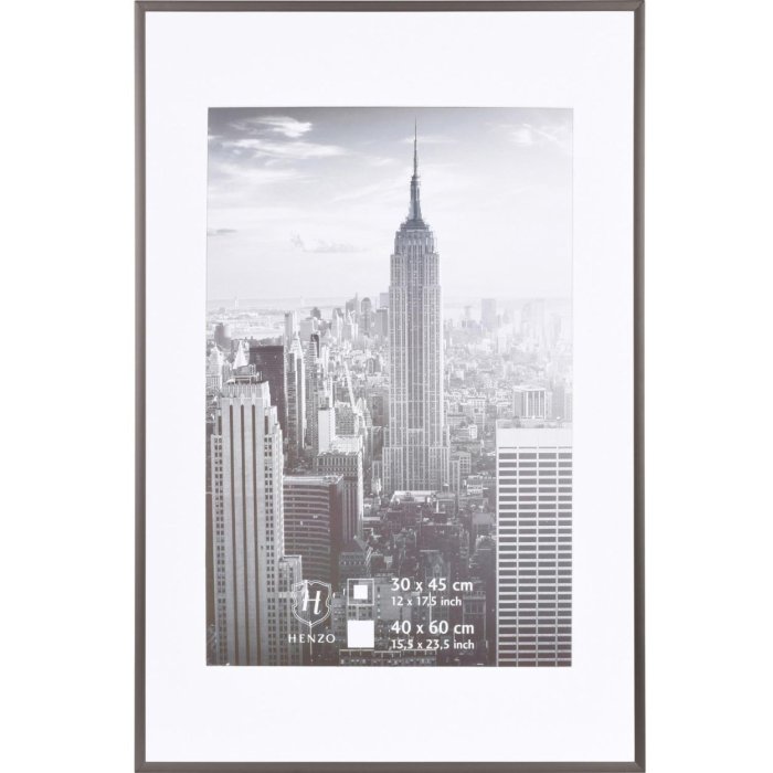 Marco Manhattan aluminio 40x60 cm acero gris