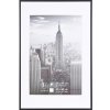Henzo Marco de aluminio Manhattan 40x60 cm negro con passepartout 30x45 cm
