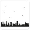 SKYLINE pizarra magnética Nueva York en blanco-negro