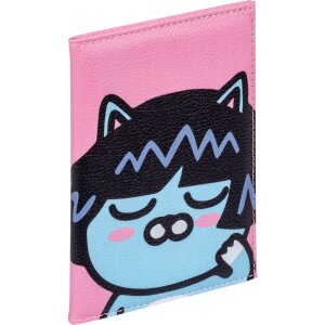 Funda de piel para pasaporte Walther EU Kids 14x9,5 cm rosa