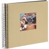 Goldbuch álbum espiral Bella Vista beige 20x20 cm 40 páginas negras