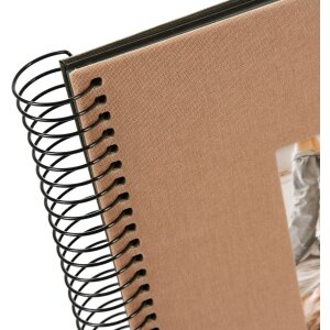 Álbum espiral Goldbuch Bella Vista avellana 20x20 cm 40 páginas negras