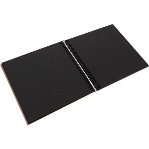 Álbum espiral Goldbuch Bella Vista avellana 20x20 cm 40 páginas negras