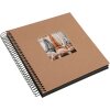 Álbum espiral Goldbuch Bella Vista avellana 20x20 cm 40 páginas negras