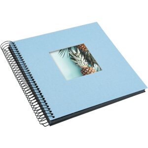 Goldbuch Álbum espiral Bella Vista azul cielo 20x20 cm 40 páginas negras