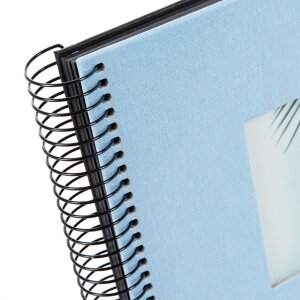 Goldbuch Álbum espiral Bella Vista azul cielo 20x20 cm 40 páginas negras