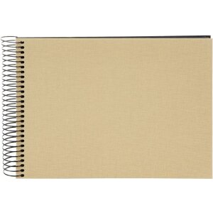 Goldbuch Álbum espiral Bella Vista beige 24x17 cm 40 páginas negras
