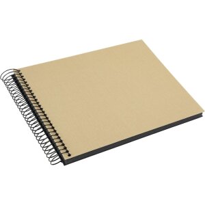 Goldbuch Álbum espiral Bella Vista beige 24x17 cm 40 páginas negras