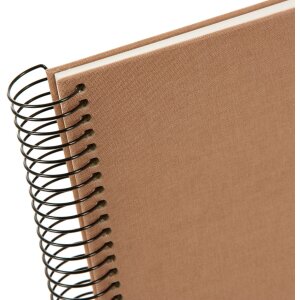 Goldbuch Álbum espiral Bella Vista avellana 24x17 cm 40 páginas blancas