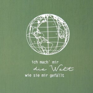 Goldbuch Carpeta A4 descarada y libre verde musgo El Mundo 28,5x32x8 cm