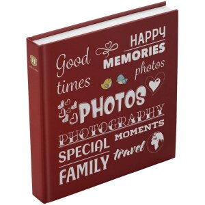 Henzo Jumbo Álbum de Fotos Wording rojo 30x30 cm...