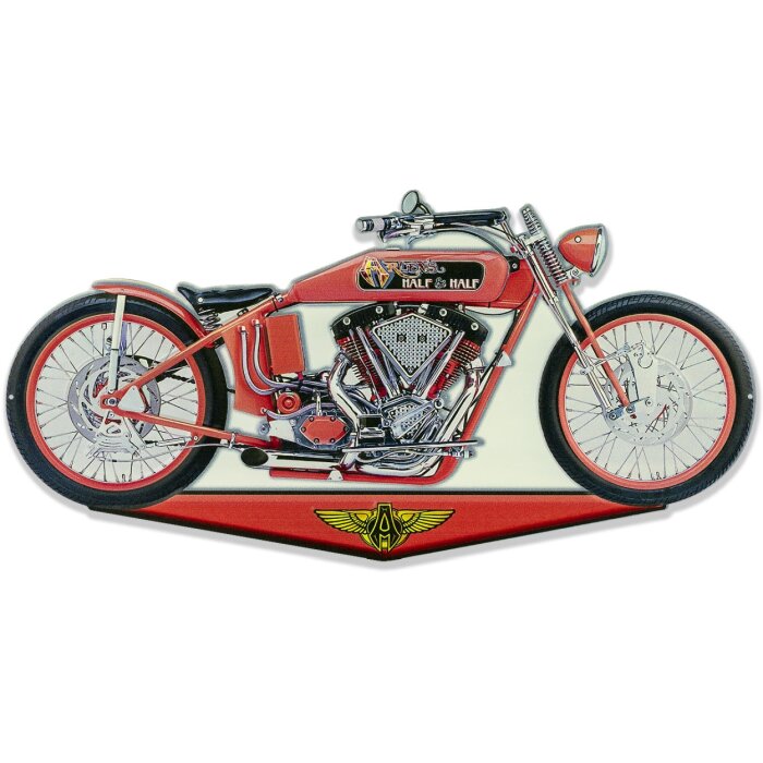 ZEP Estaño Señal VELOCIDAD 50x25 cm Motocicleta