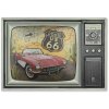 ZEP Decoración mural TELE 48x34x4 cm TV Route 66