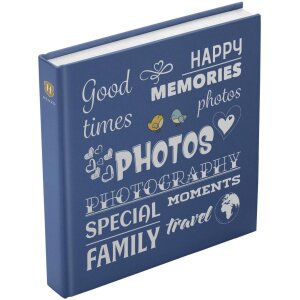 Henzo Jumbo Álbum de Fotos Wording azul 30x30 cm...