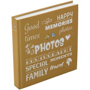 Henzo Jumbo Álbum de Fotos Wording amarillo 30x30...