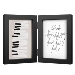 Henzo Marco Doble Madera Piano 2 Fotos 10x15 cm negro