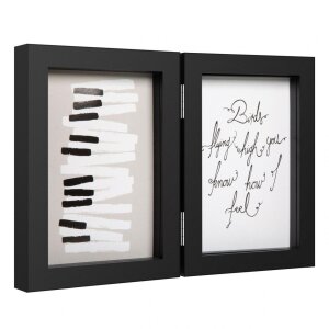 Henzo Marco Doble Madera Piano 2 Fotos 10x15 cm negro