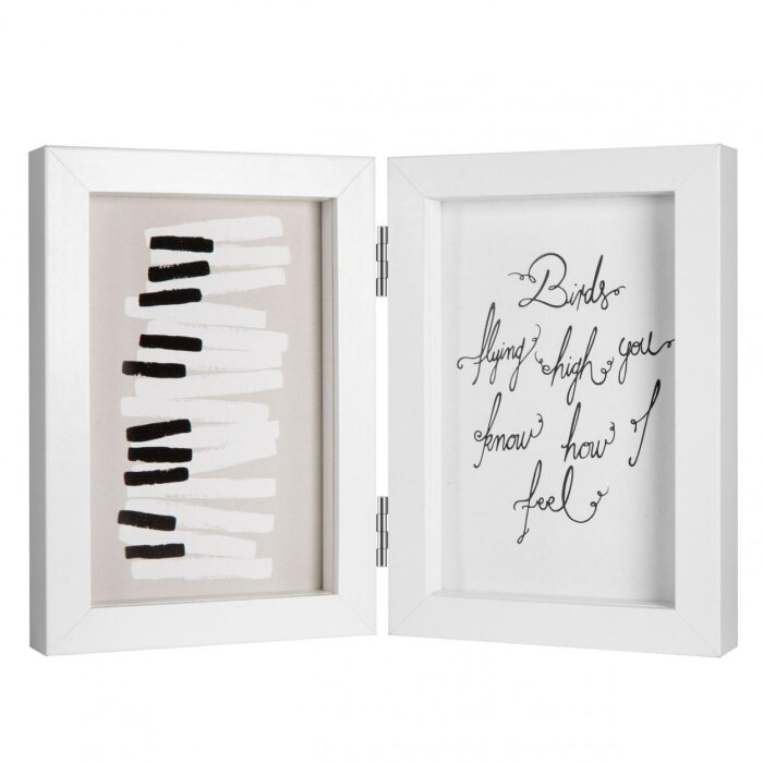 Henzo Marco Doble Madera Piano 2 Fotos 13x18 cm blanco