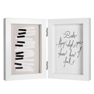 Henzo Marco Doble Madera Piano 2 Fotos 13x18 cm blanco