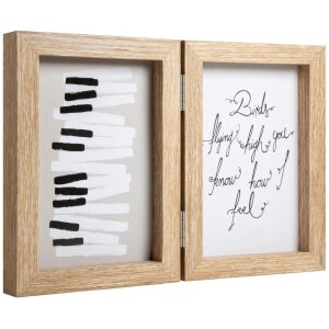 Henzo marco doble madera Piano 2 fotos 13x18 cm beige