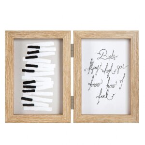 Henzo marco doble madera Piano 2 fotos 13x18 cm beige