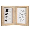 Henzo marco doble madera Piano 2 fotos 13x18 cm beige
