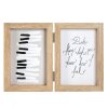 Henzo marco doble madera Piano 2 fotos 13x18 cm beige