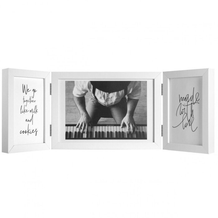 Henzo Marco Doble Madera Piano 3 Fotos 10x15 cm y 15x20 cm blanco