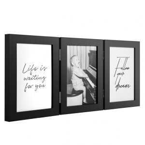 Henzo Marco Doble Madera Piano 3 Fotos 10x15 cm negro