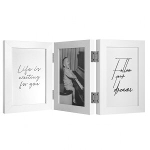 Henzo Marco Doble Madera Piano 3 Fotos 13x18 cm blanco