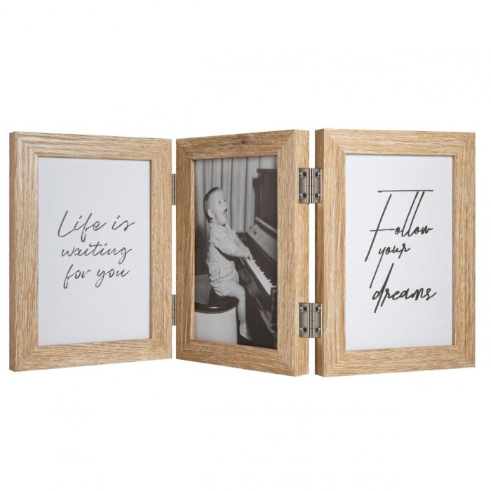Henzo Marco Doble Madera Piano 3 Fotos 13x18 cm beige