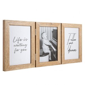 Henzo Marco Doble Madera Piano 3 Fotos 13x18 cm beige