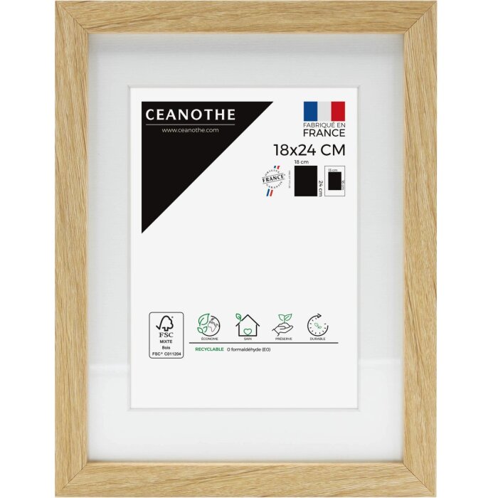 Ceanothe Marco Milan natural 30x40 cm con Passepartout 20x30 cm