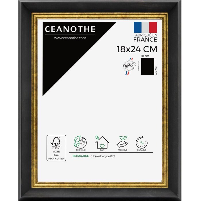 Ceanothe Marco Pandore 13x18 cm negro-dorado