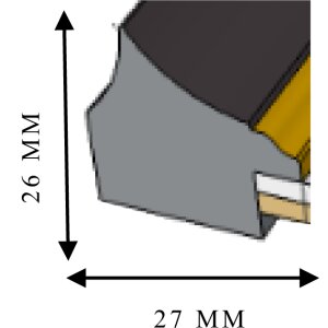 Ceanothe Marco Pandore 18x24 cm negro-dorado