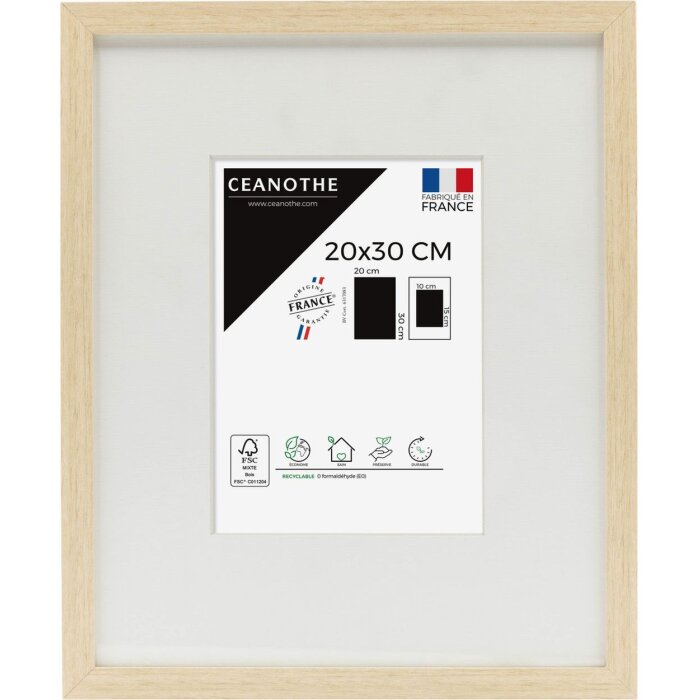 Ceanothe Marco de madera silvestre 50x70 cm naturaleza