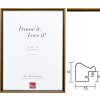 Efecto marco de madera maciza Perfil 22 marrón-oro Formatos y tipos de cristal especiales