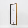Efecto marco de madera maciza Perfil 22 marrón-oro Formatos y tipos de cristal especiales