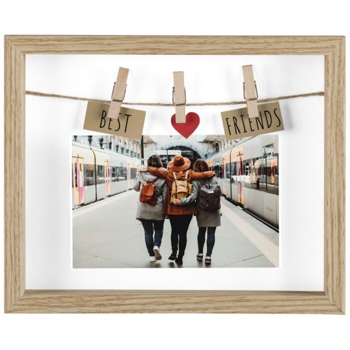 Marco de madera Hama Best Friends 10x15 cm roble