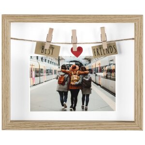 Marco de madera Hama Best Friends 10x15 cm roble
