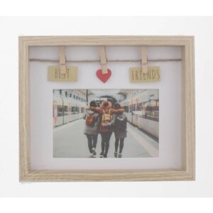 Marco de madera Hama Best Friends 10x15 cm roble