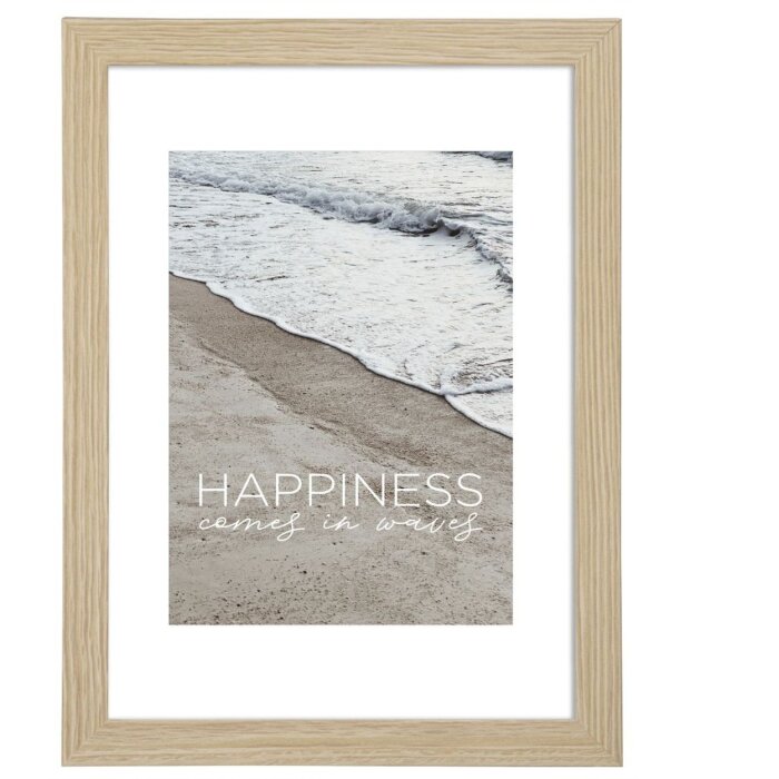Marco de madera MDF Hama Olas 40x50 cm roble