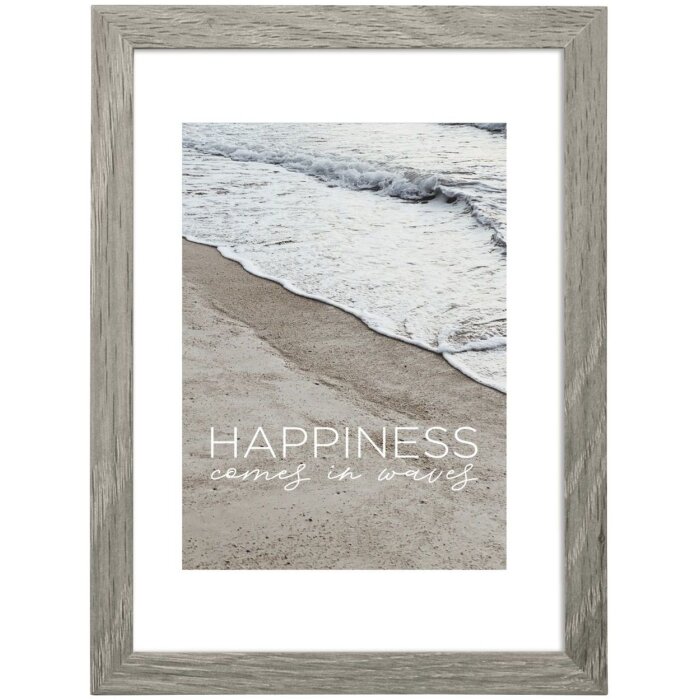 Marco de madera MDF Hama Olas 40x50 cm Gris