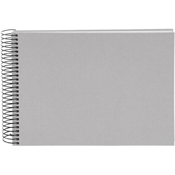 Goldbuch Álbum espiral natureLove gris 24x17 cm 40 páginas blancas