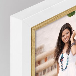 ZEP Marco de madera Ayas 20x25 cm blanco