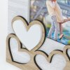 ZEP Marco de fotos de madera Lavinia 20x30 cm con corazones