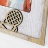 ZEP Marco de madera Nadal 10x15 cm Marco de tenis
