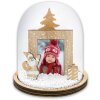 ZEP Decoración Navideña Pavlov ø 11,5 h13 cm con Marco de Foto