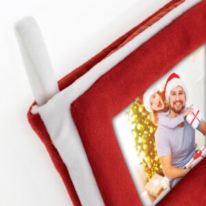 ZEP Calcetín de Navidad TT23 con inserto para una foto 10x15 cm (altura 46 cm)