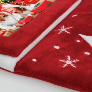 ZEP Calcetín de Navidad TT23 con inserto para una foto 10x15 cm (altura 46 cm)